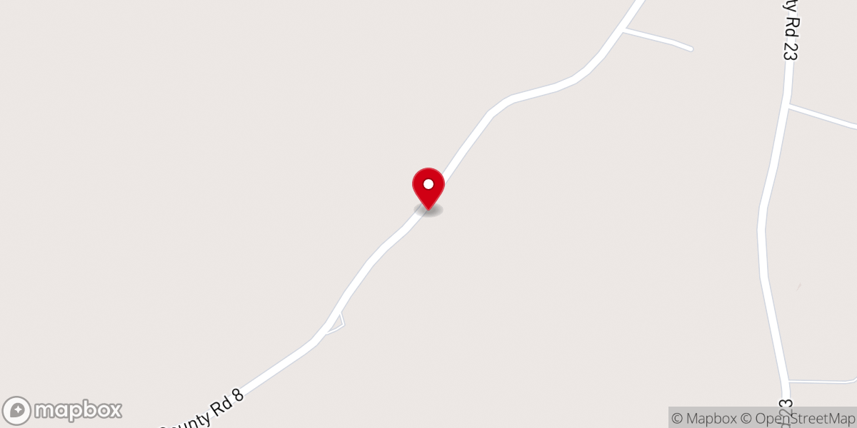Map showing location of Pleasant Grove Moss MB Church