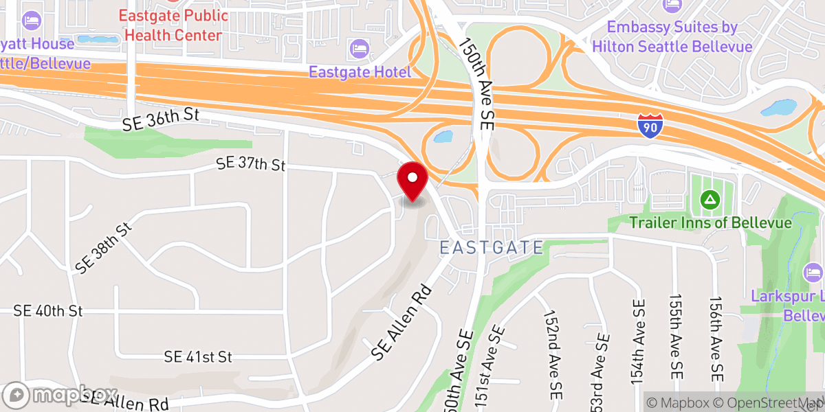 Map showing location of Blessed Life Church