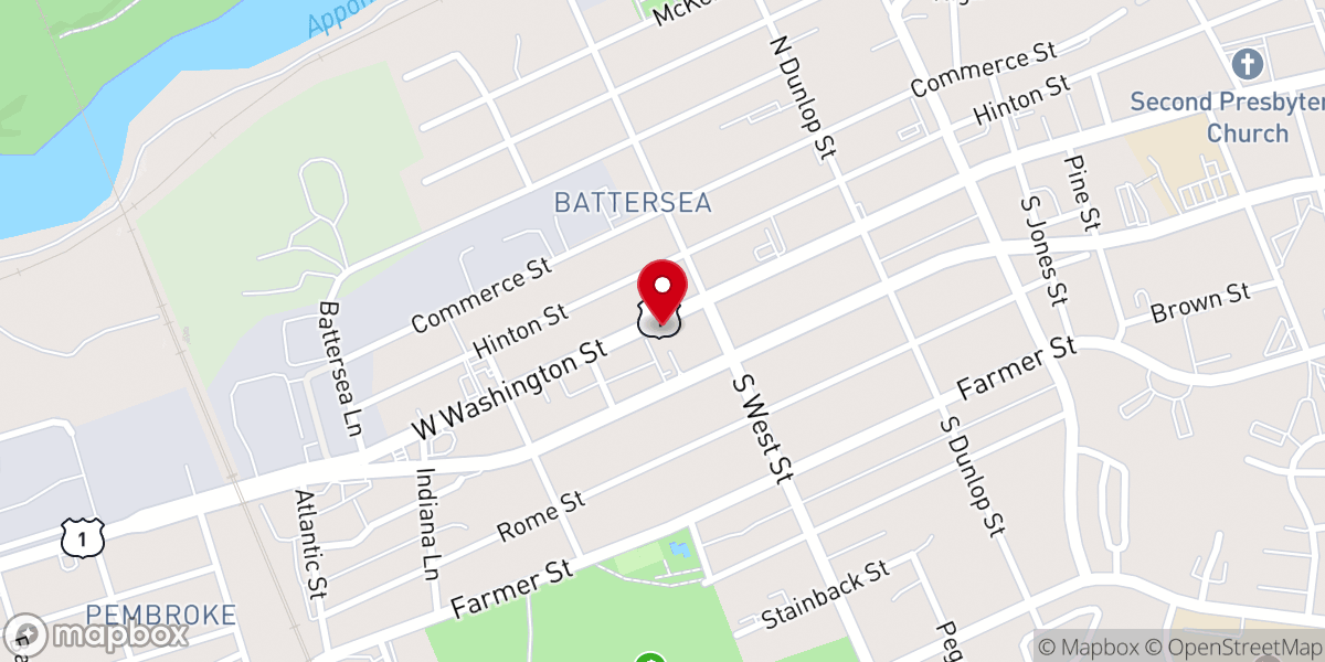 Map showing location of Liberty Church International