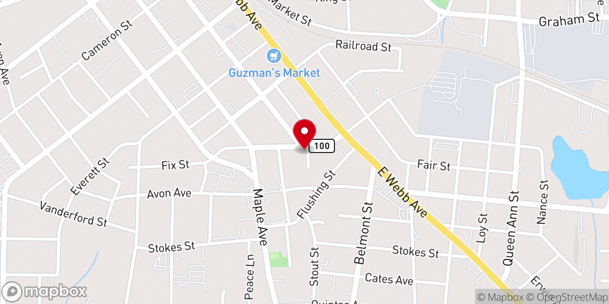 Map showing location of First Wesleyan Church