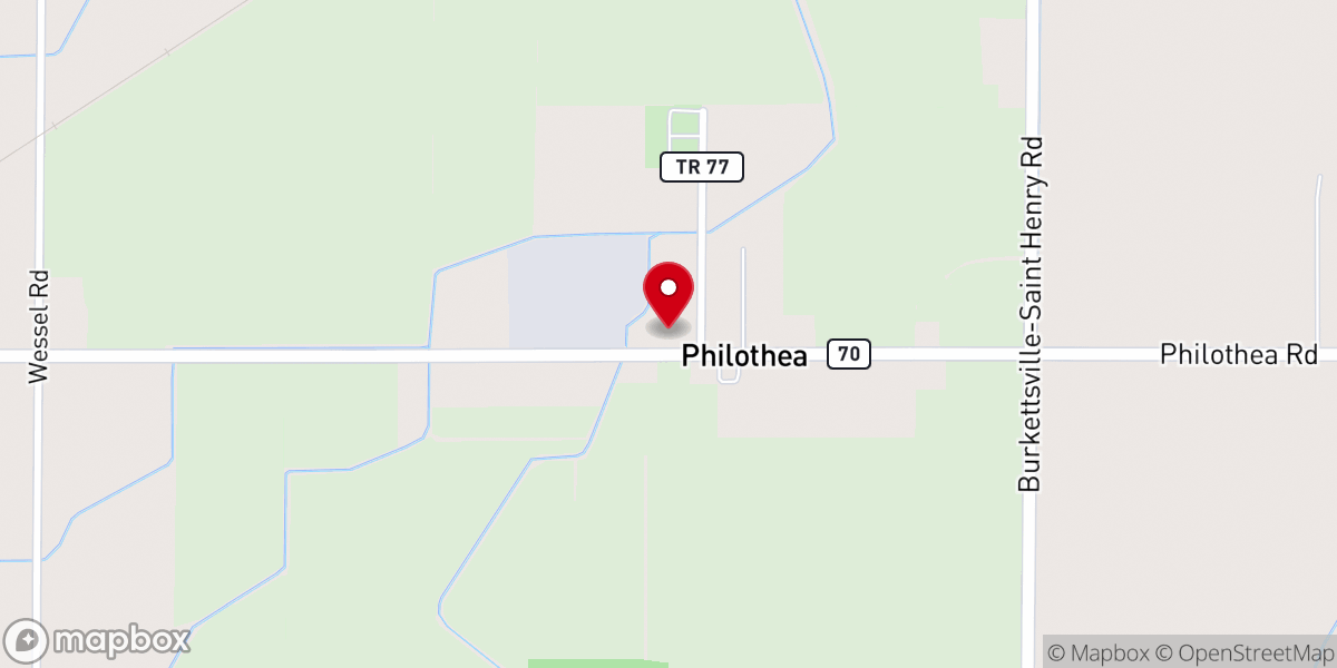 Map showing location of St. Mary Catholic Church
