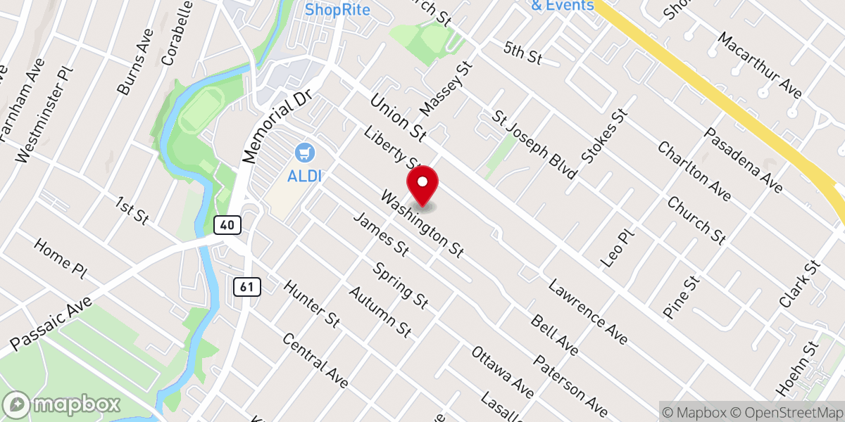 Map showing location of Iglesia Bautista Renacer Inc
