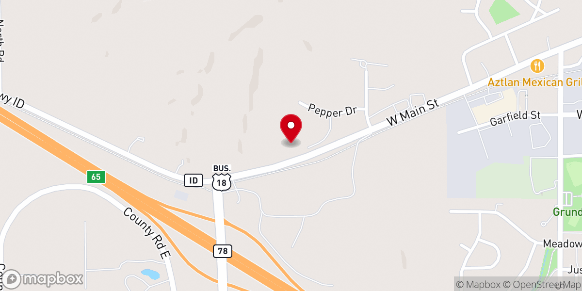 Map showing location of Good News Lutheran Church