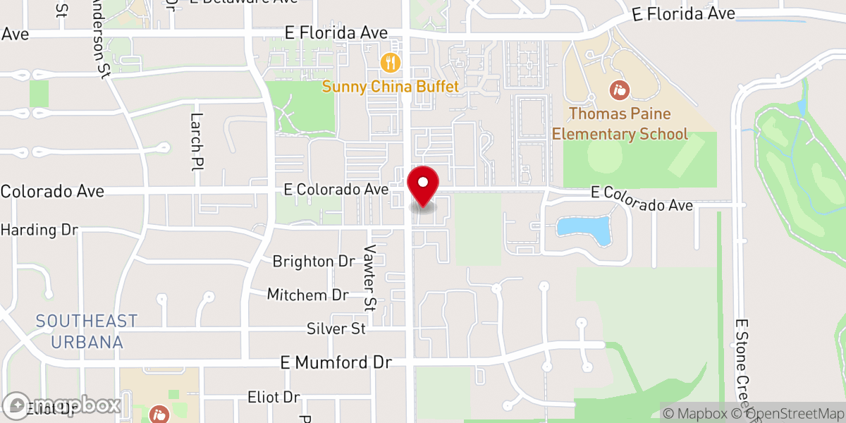 Map showing location of Renner Wikoff Chapel
