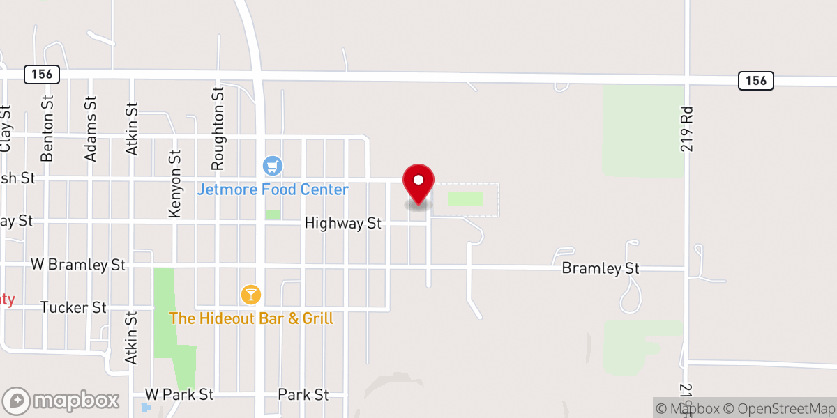 Map showing location of Saint Lawrence Catholic Rectory
