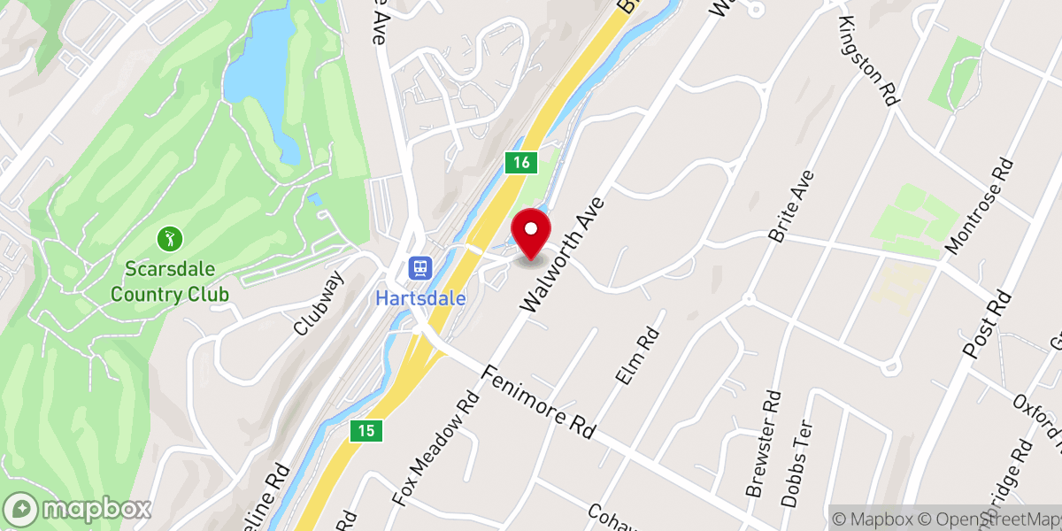 Map showing location of Hitchcock Presbyterian Church