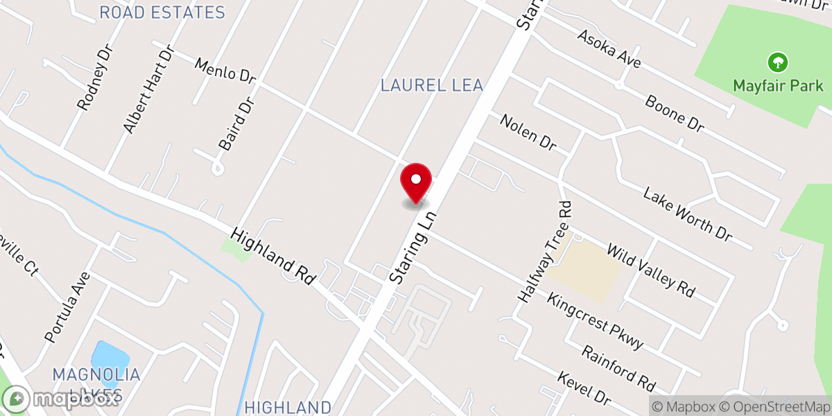 Map showing location of Ascend Life Church