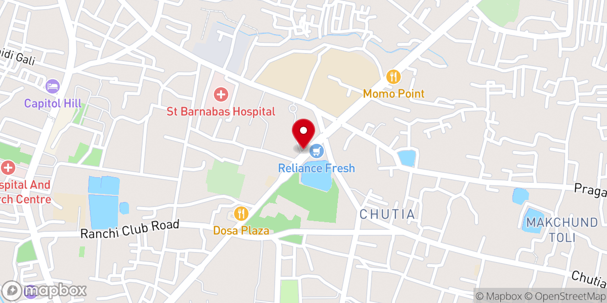 Map showing location of Church Of North India