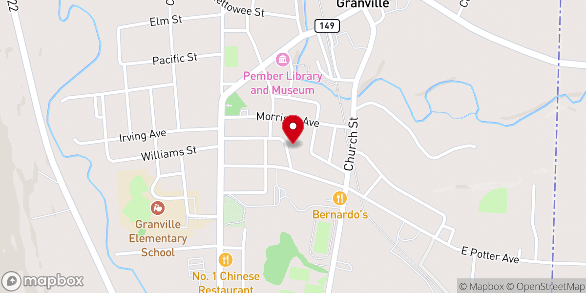 Map showing location of St Mary's Rectory