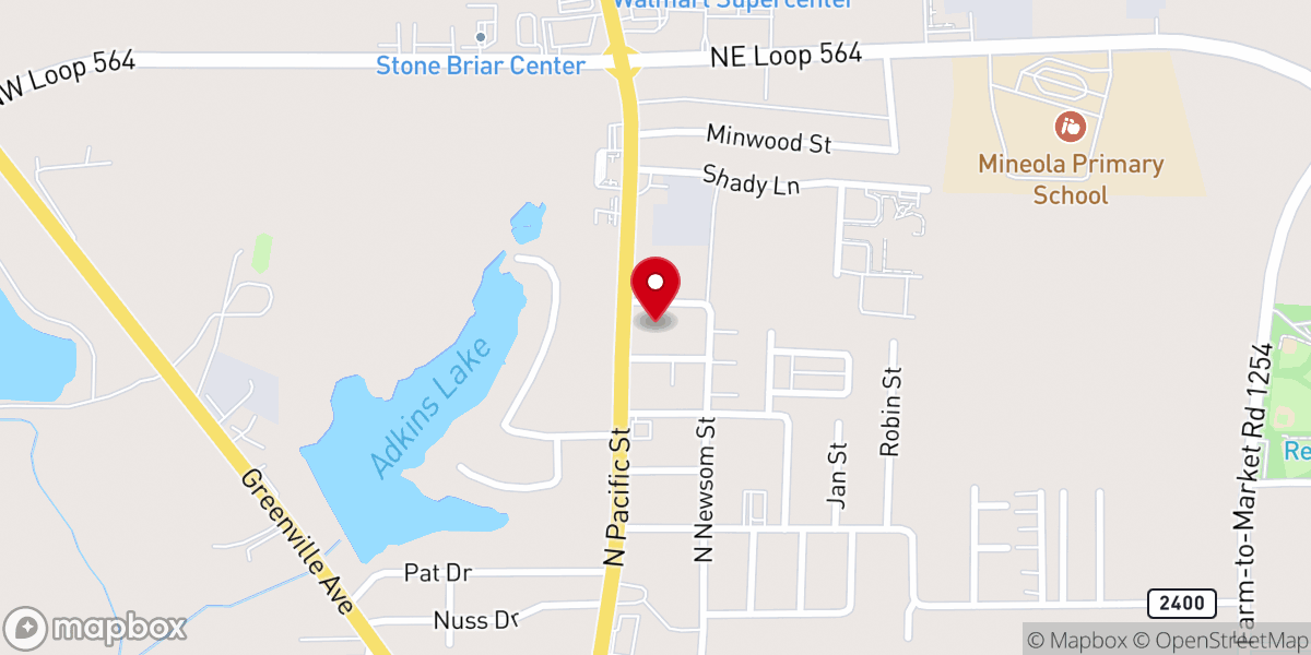 Map showing location of Northside Church