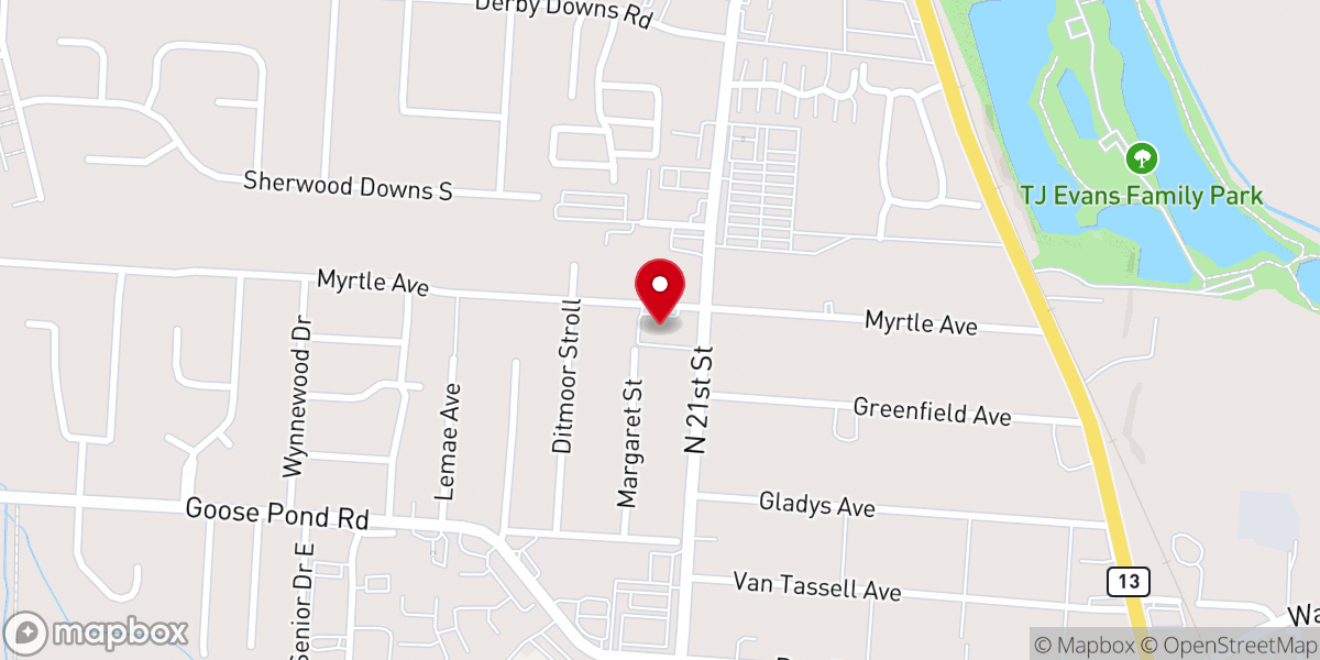 Map showing location of Community Wesleyan Church