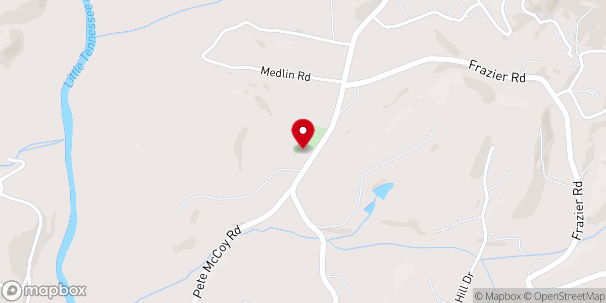 Map showing location of Clarks Chapel United Methodist Church