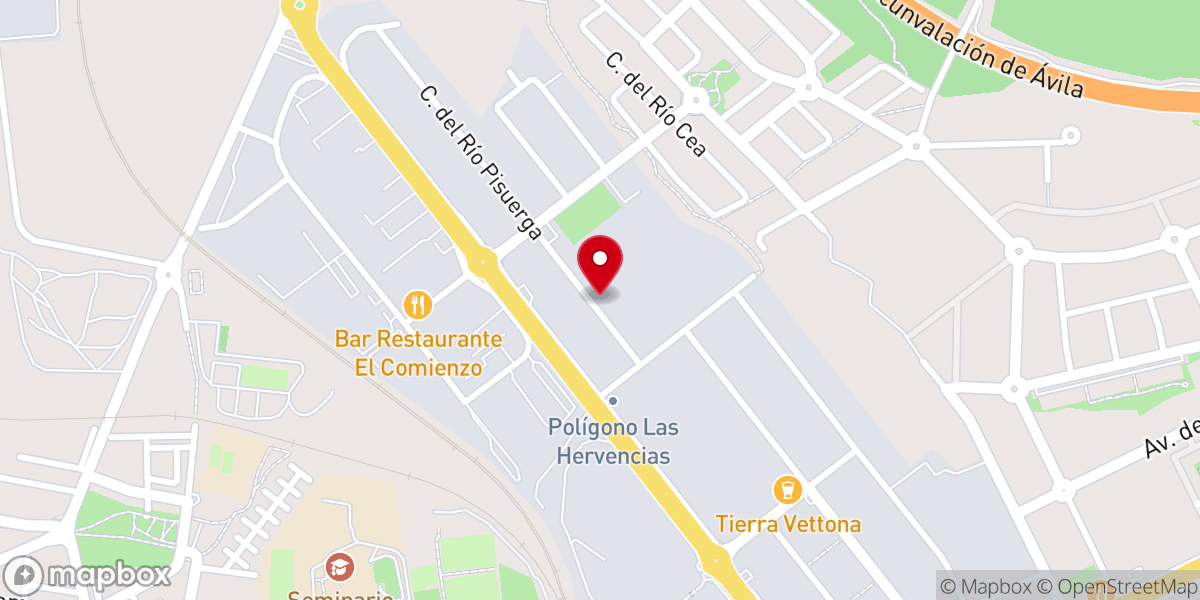 Map showing location of IPUE Ávila - Iglesia Pentecostal Unida en Europa