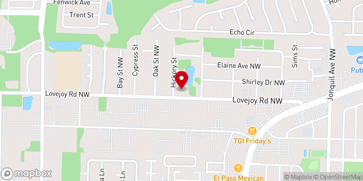 Map showing location of Sylvania Heights First Baptist