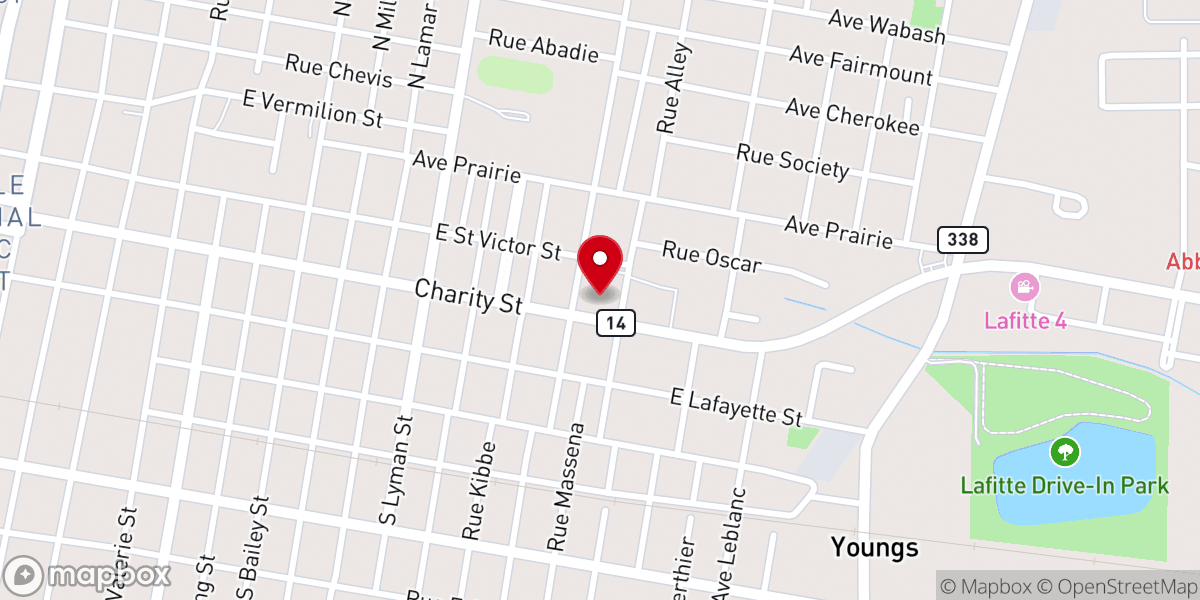 Map showing location of St Theresa Church