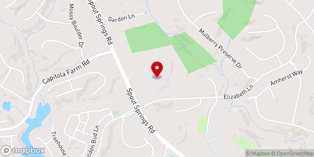 Map showing location of Prince of Peace Catholic Church