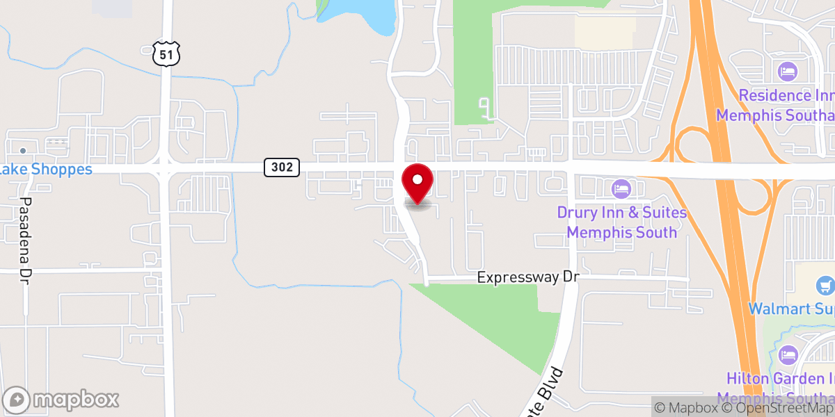 Map showing location of DeSoto County Dream Center