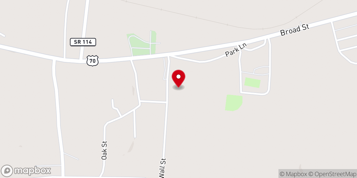 Map showing location of Faith Baptist Church