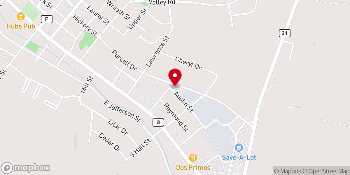 Map showing location of River Christian Center