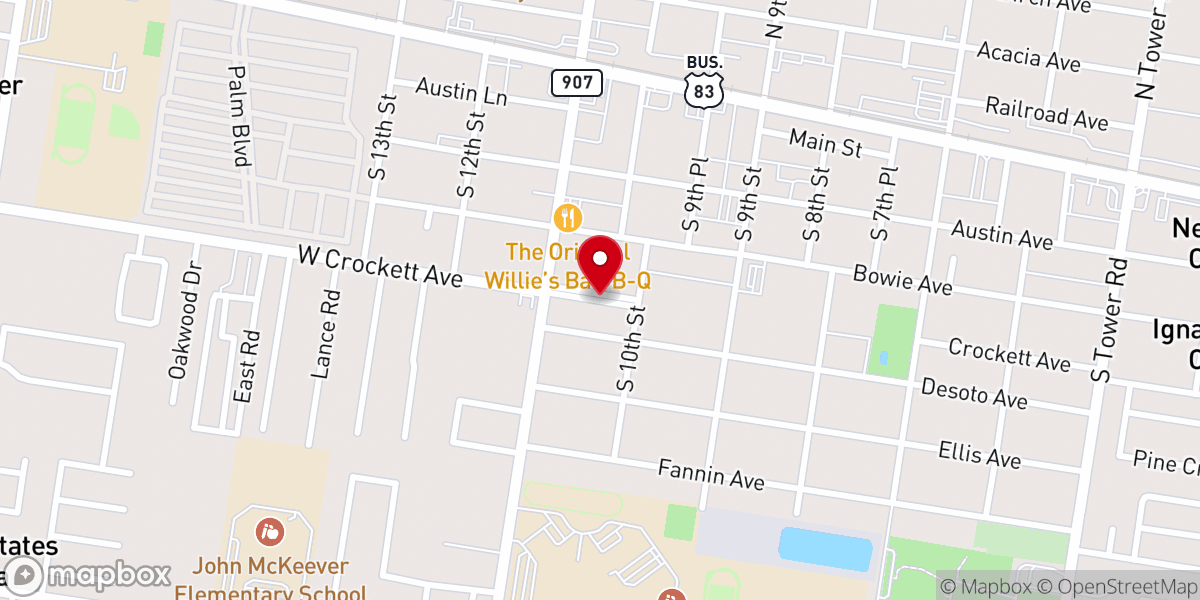 Map showing location of Parsonage