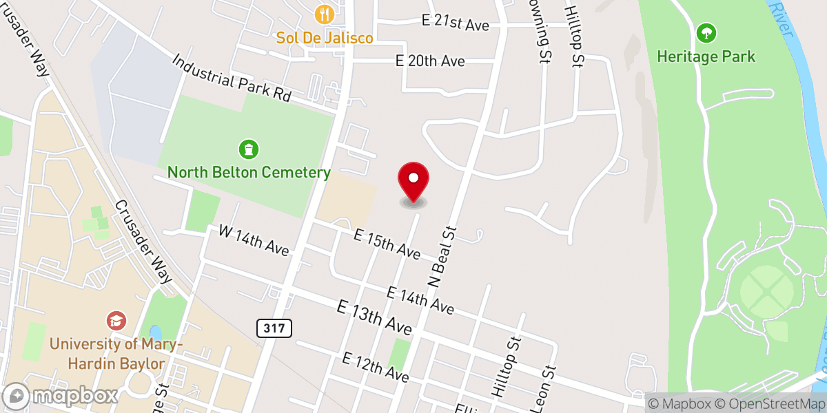 Map showing location of Good Shepherds Studio