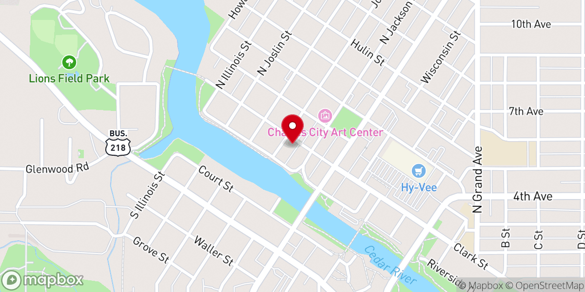 Map showing location of Columbus Club