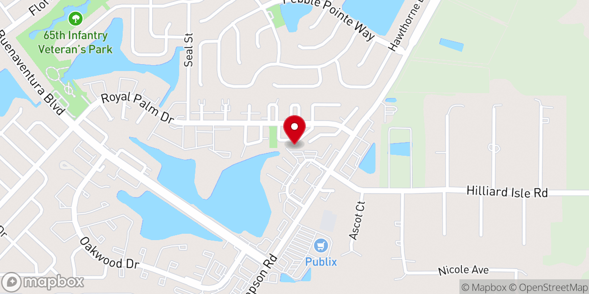Map showing location of Christian Family Worship Center