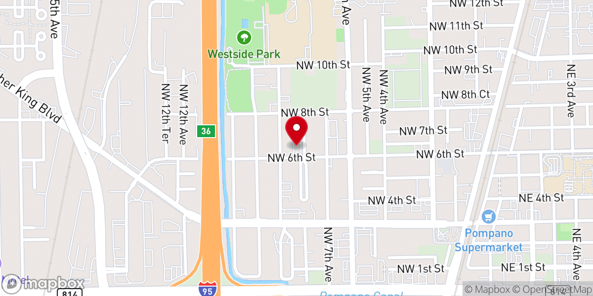 Map showing location of Seventh Day Adventist Church-Salem