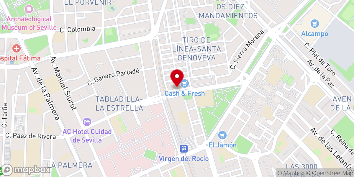 Map showing location of Iglesia Adoración y Alabanza Getsemani