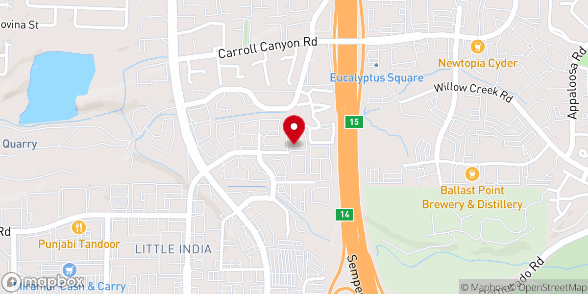 Map showing location of Glory Christian Church of San Diego