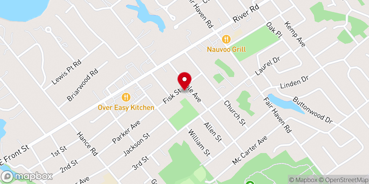 Map showing location of Fisk Chapel AME Church
