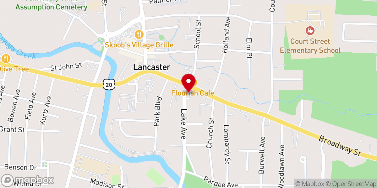 Map showing location of Potter's House