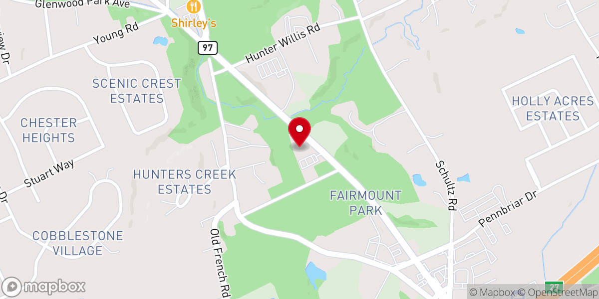 Map showing location of Unitarian Universalist Congregation of Erie