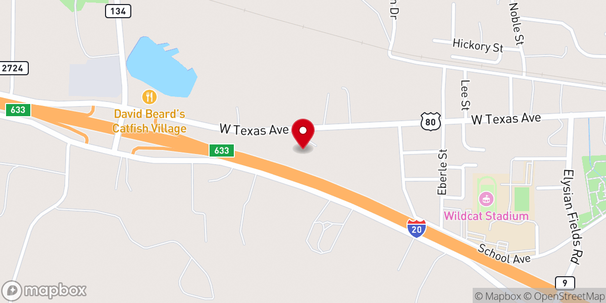 Map showing location of St Lawrence Catholic Church