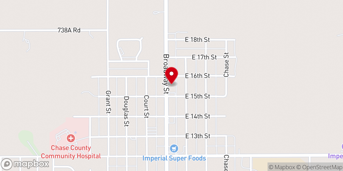 Map showing location of Imperial Berean Church