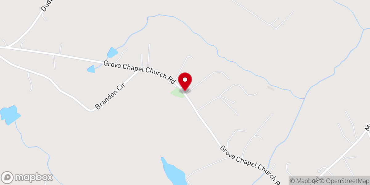 Map showing location of Grove Chapel C.H. Church