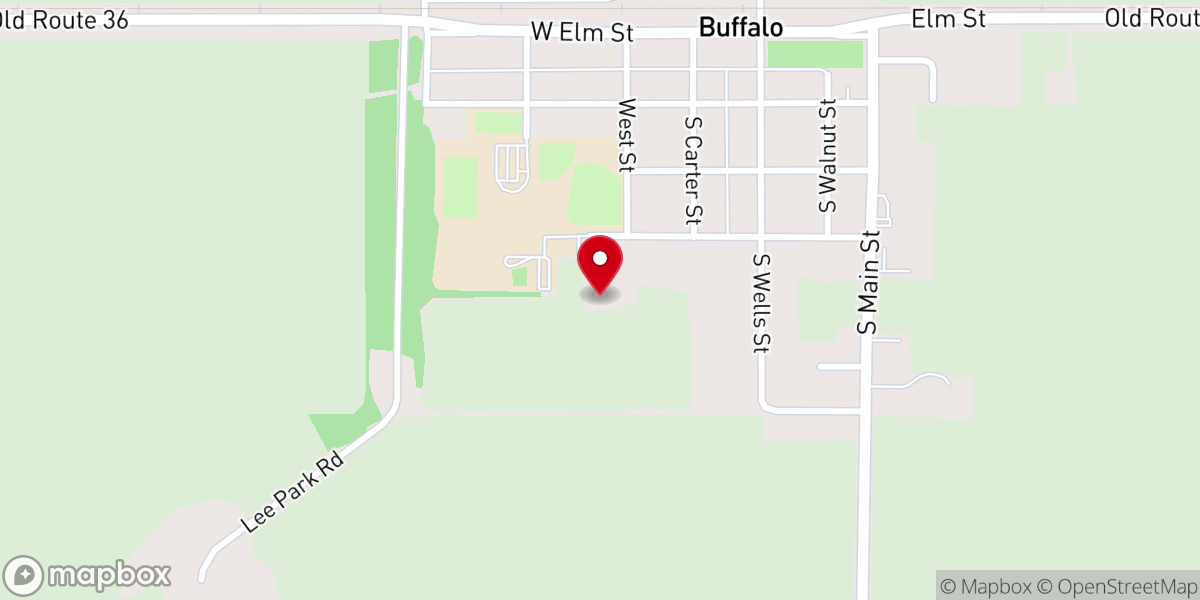 Map showing location of Fountain of Life Church