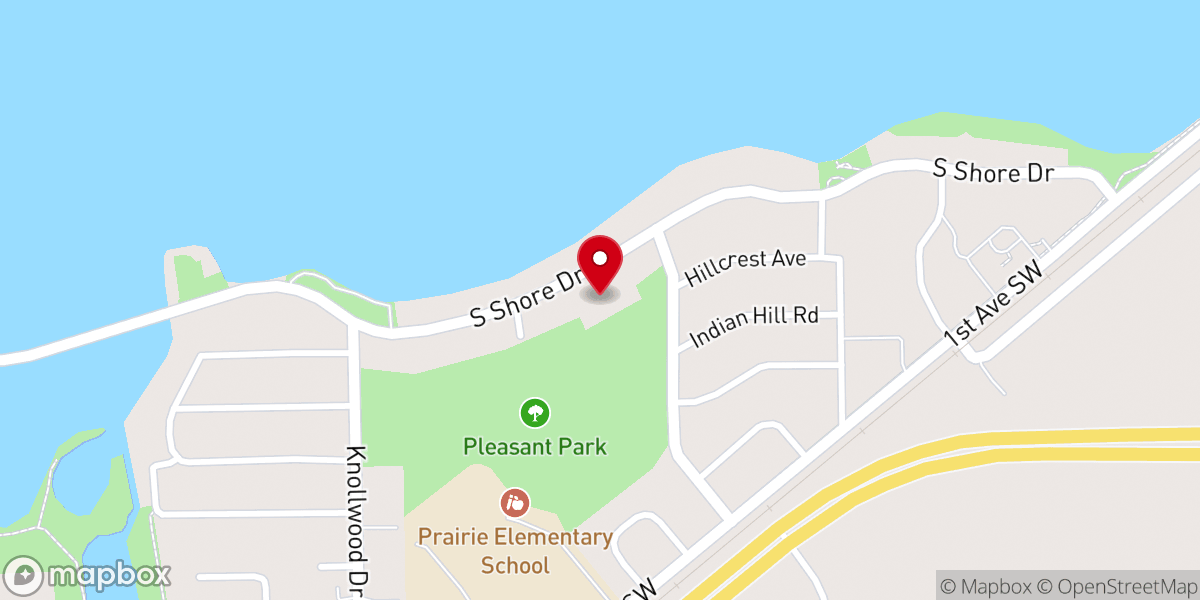 Map showing location of Living Waters Covenant Church