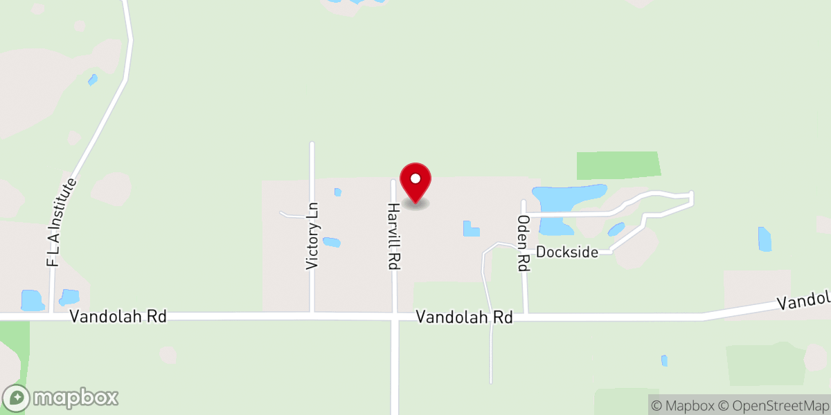 Map showing location of Working Faith Fellowship Church