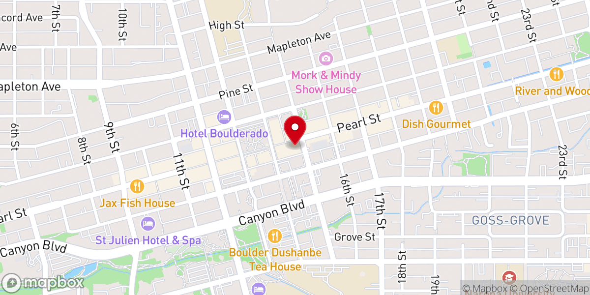 Map showing location of Christian Science Reading Room