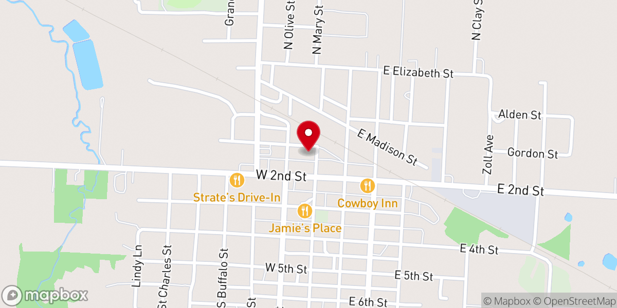 Map showing location of Hope Community Center