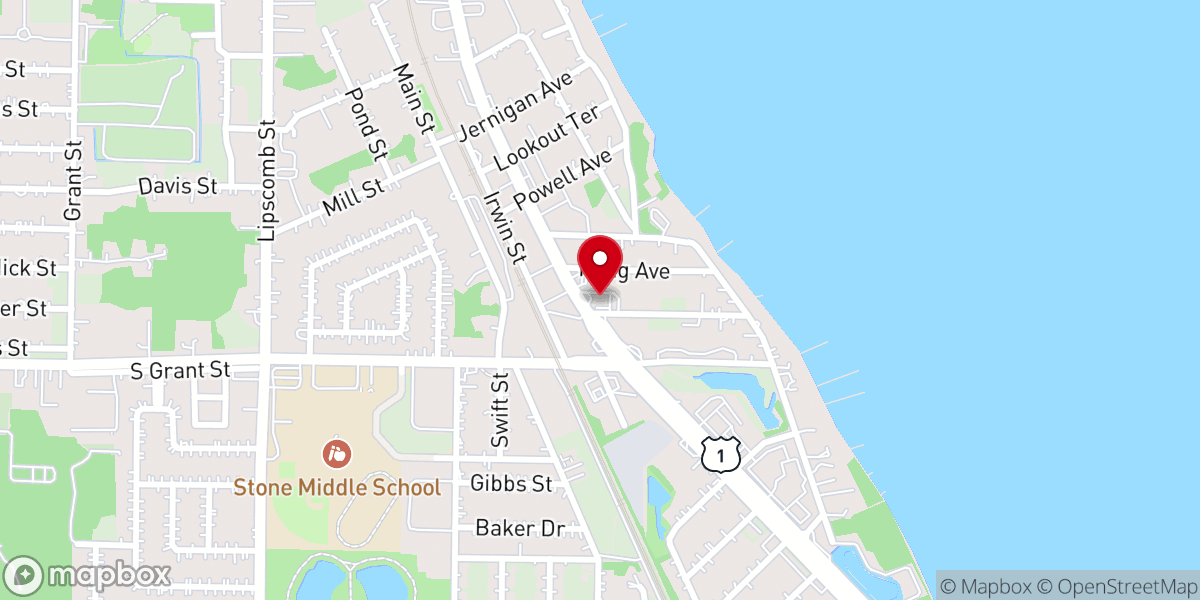 Map showing location of Testimony Baptist Church