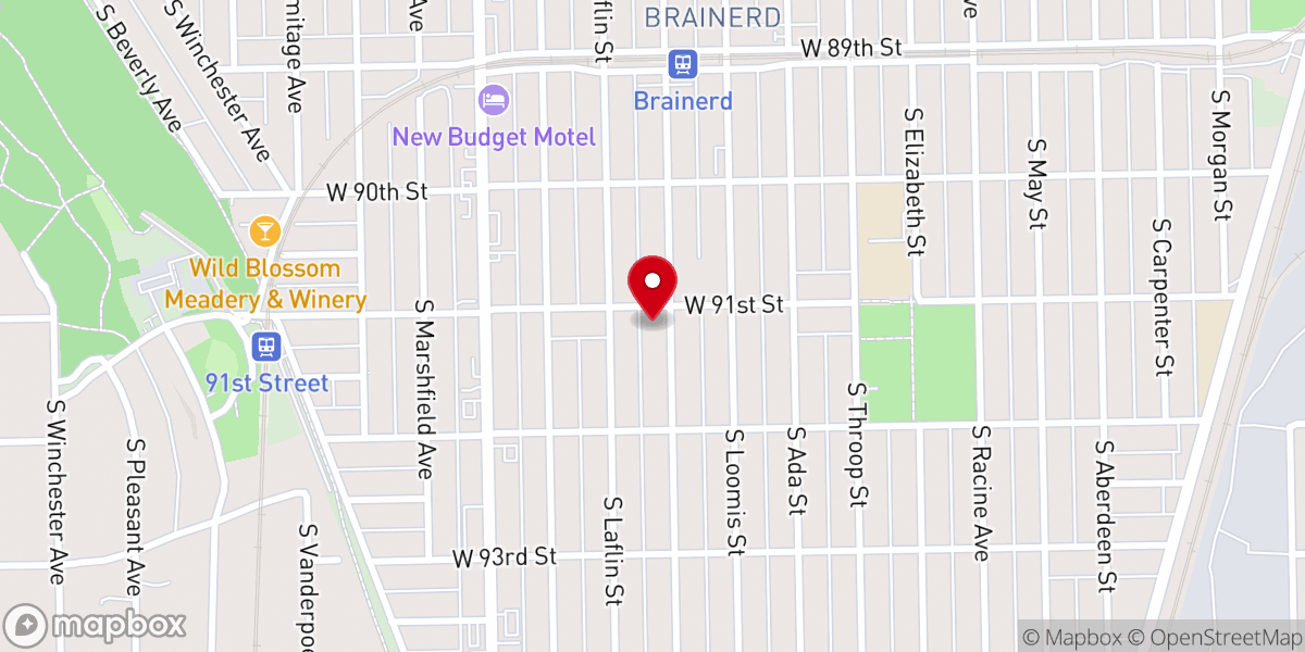 Map showing location of Cross Temple Church of God in Christ