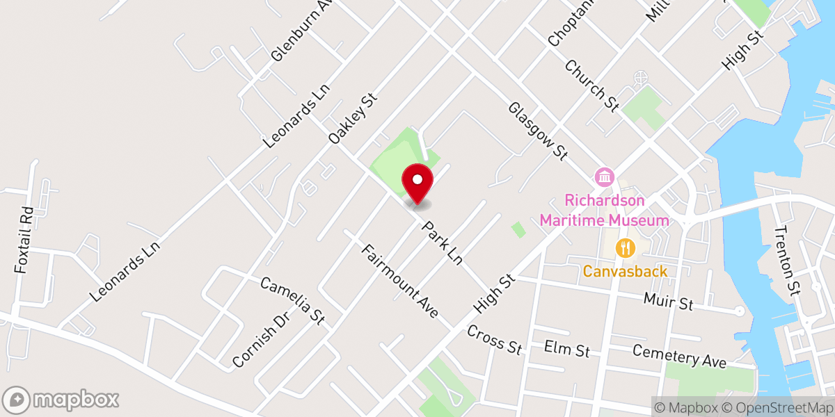 Map showing location of Mount Sinai Missionary Baptist Church