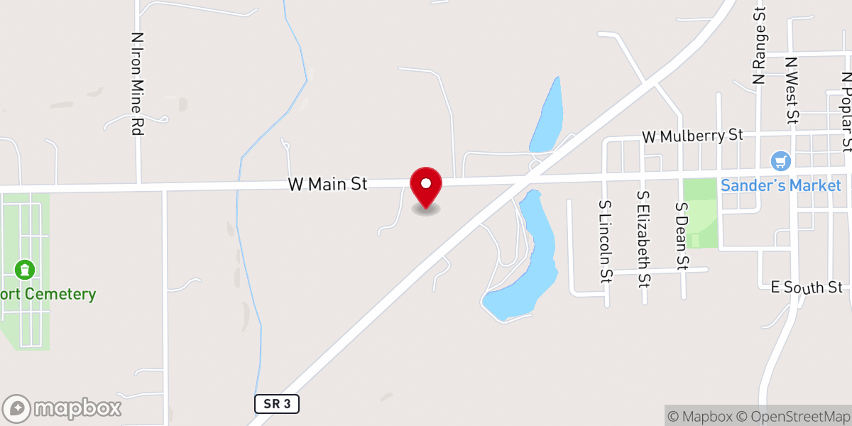 Map showing location of Fountain of Life Ministries Inc