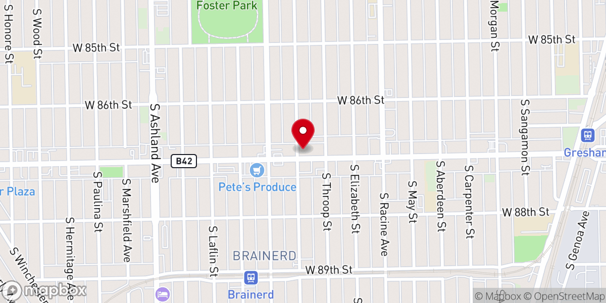 Map showing location of Seventh Star MB Church