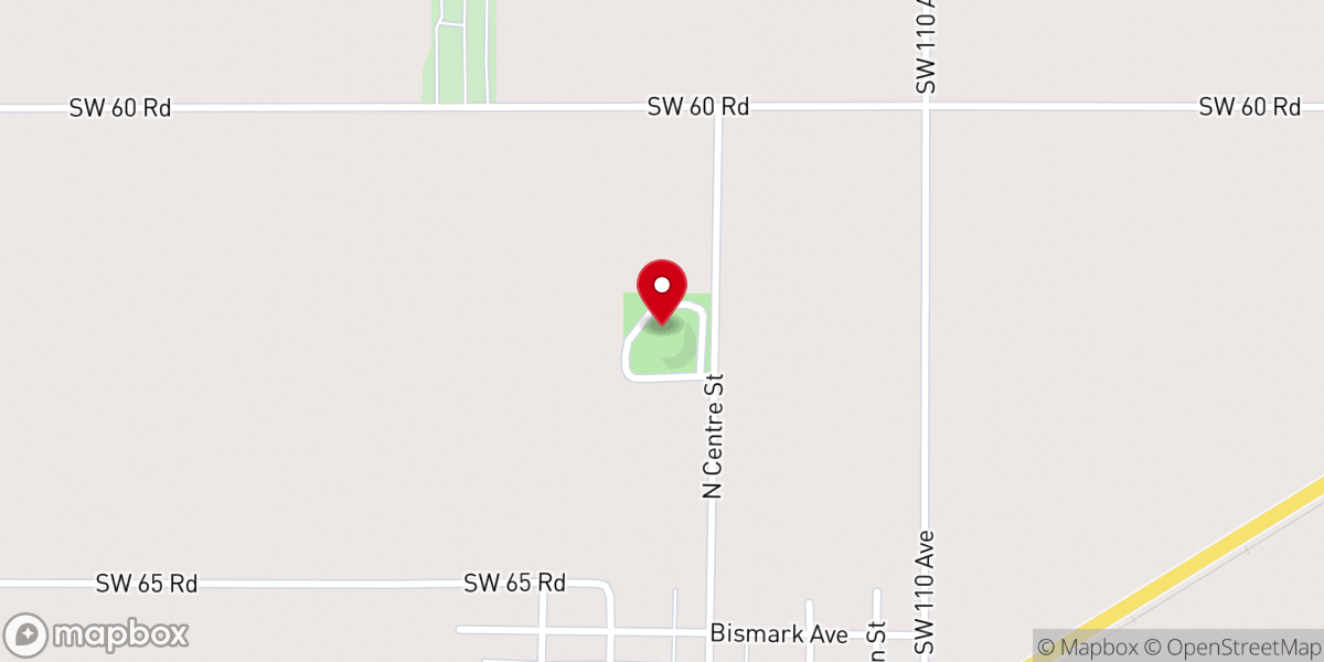 Map showing location of Pawnee Rock State Historic Site