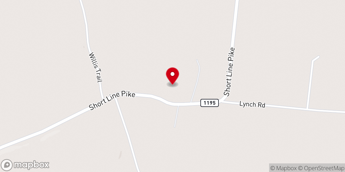 Map showing location of Pleasant Run Church