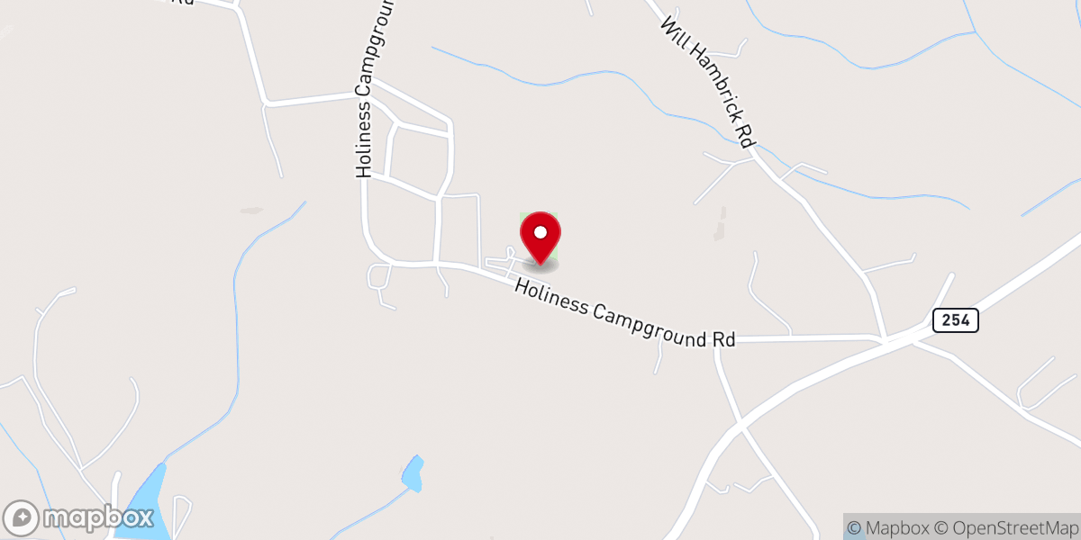Map showing location of Union Grove Congregational Holiness Church