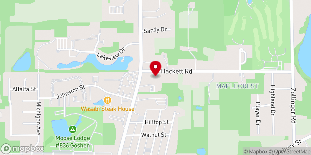 Map showing location of Goshen Pentecostal House-Prayer